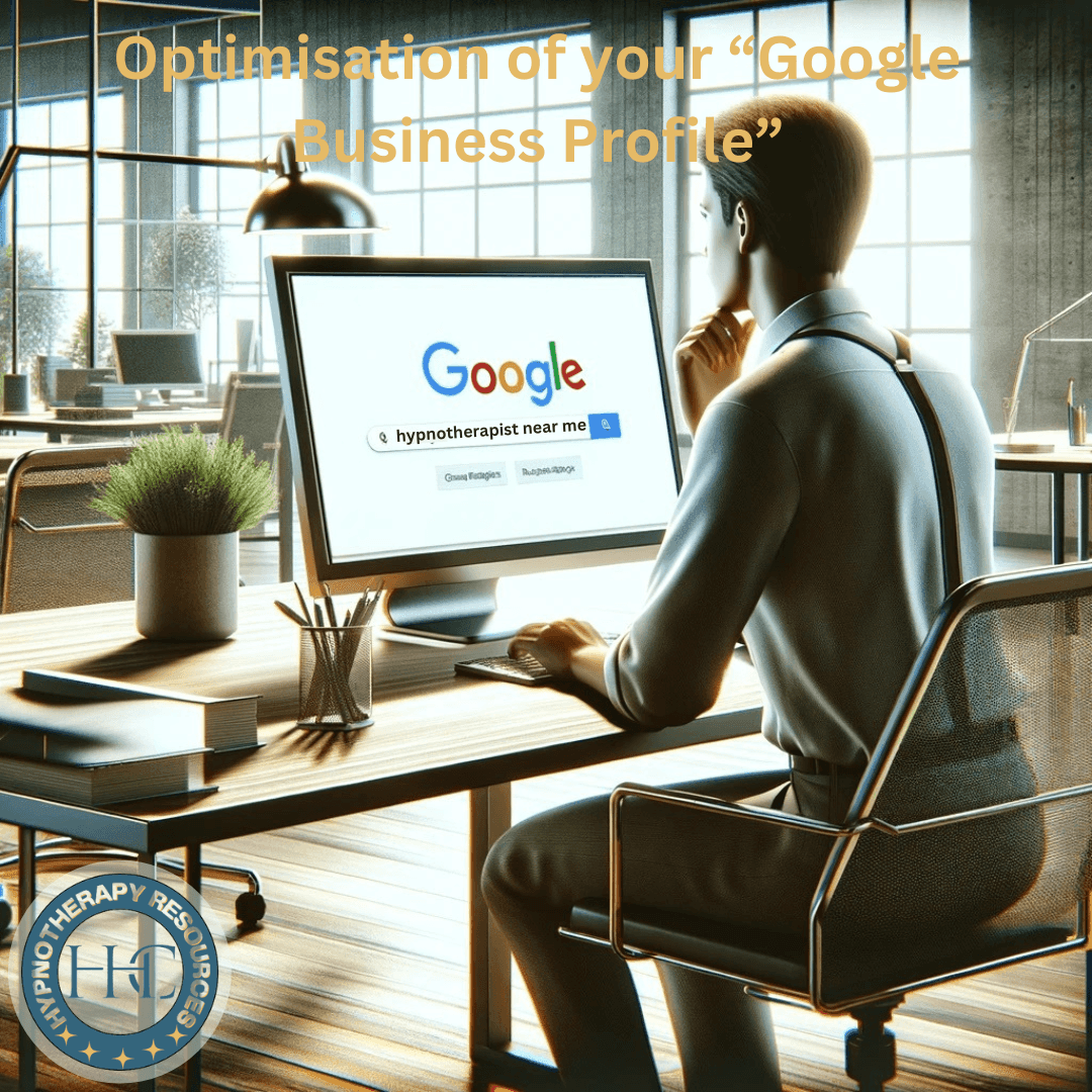 google optimisation for hypnotherapists 